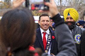 Remembrance Day Ceremonies In Brampton, Canada