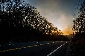 Wildfires Along The New York And New Jersey Border