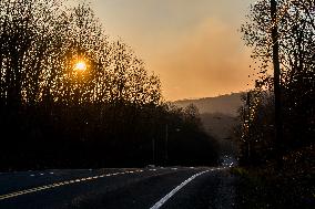 Wildfires Along The New York And New Jersey Border