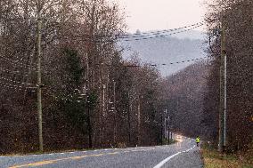 Wildfires Along The New York And New Jersey Border