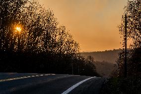 Wildfires Along The New York And New Jersey Border