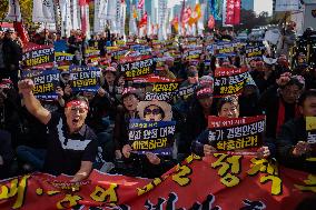 Hundreds Of Farmers Rally In Yeouido Demanding Agricultural Reform