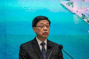 Hong Kong Chief Executive Before Exco Meeting