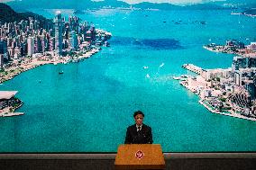 Hong Kong Chief Executive Before Exco Meeting