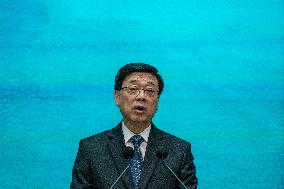 Hong Kong Chief Executive Before Exco Meeting