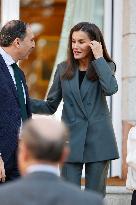 Queen Letizia In Audience - Madrid