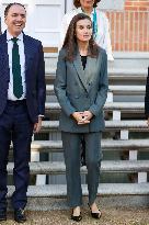 Queen Letizia In Audience - Madrid