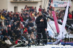 Skippers Pass Through the Channel Before the Start of The Vendee Globe 2024