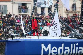 Skippers Pass Through the Channel Before the Start of The Vendee Globe 2024