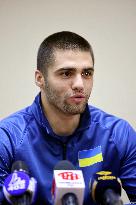 News conference of Ukrainian taekwondoins and coach Oleh Solovei in Ivano-Frankivsk