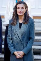 Queen Letizia In Audience - Madrid