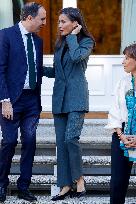 Queen Letizia In Audience - Madrid