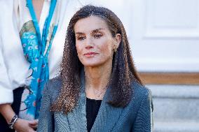 Queen Letizia In Audience - Madrid