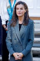 Queen Letizia In Audience - Madrid