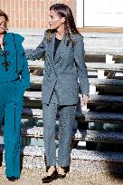 Queen Letizia In Audience - Madrid