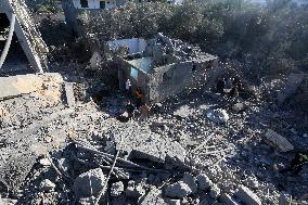 Israeli Airstrike In Gaza, Palestine