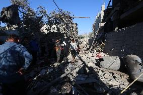 Israeli Airstrike In Gaza, Palestine