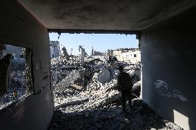 Israeli Airstrike In Gaza, Palestine