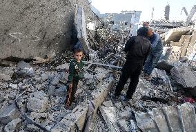 Israeli Airstrike In Gaza, Palestine