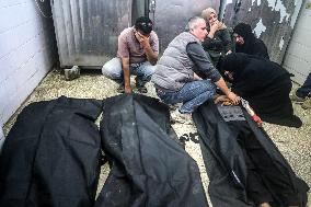 Funeral For Victims Of Israeli Airstrike in Gaza, Palestine