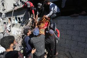 Israeli Airstrike In Gaza, Palestine