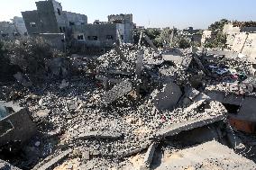 Israeli Airstrike In Gaza, Palestine