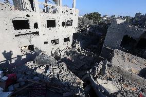 Israeli Airstrike In Gaza, Palestine