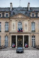 French President Macron Welcomes NATO Secretary General Rutte