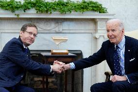 Joe Biden meets with Isaac Herzog - Washington