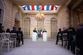 Emmanuel Macron Receives NATO Secretary General Mark Rutte