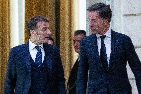 Emmanuel Macron Receives NATO Secretary General Mark Rutte