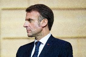 Emmanuel Macron Receives NATO Secretary General Mark Rutte