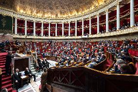 Questions to the government at the National Assembly - Paris