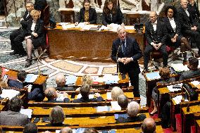 Questions to the government at the National Assembly - Paris