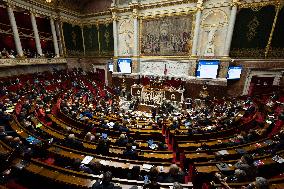 Questions to the government at the National Assembly - Paris