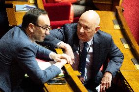 Voting of the draft finance bill for 2025 at the National Assembly - Paris