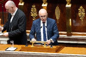 Voting of the draft finance bill for 2025 at the National Assembly - Paris