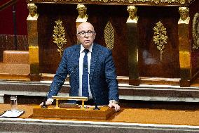 Voting of the draft finance bill for 2025 at the National Assembly - Paris