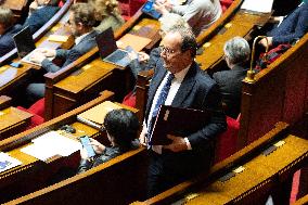 Voting of the draft finance bill for 2025 at the National Assembly - Paris