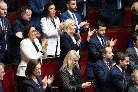 Voting of the draft finance bill for 2025 at the National Assembly - Paris