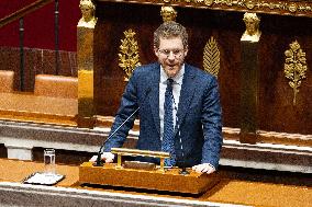 Voting of the draft finance bill for 2025 at the National Assembly - Paris