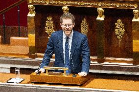 Voting of the draft finance bill for 2025 at the National Assembly - Paris