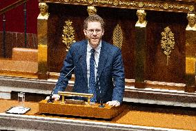 Voting of the draft finance bill for 2025 at the National Assembly - Paris