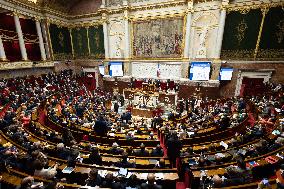 Voting of the draft finance bill for 2025 at the National Assembly - Paris