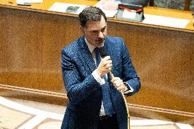 Voting of the draft finance bill for 2025 at the National Assembly - Paris