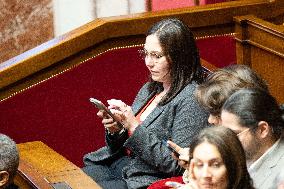 Voting of the draft finance bill for 2025 at the National Assembly - Paris