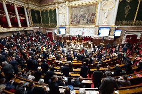 Voting of the draft finance bill for 2025 at the National Assembly - Paris