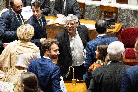 Voting of the draft finance bill for 2025 at the National Assembly - Paris