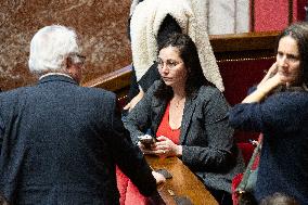 Voting of the draft finance bill for 2025 at the National Assembly - Paris