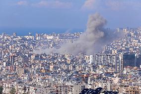 Israel Pounds Beirut Suburbs With Heavy Daytime Airstrikes